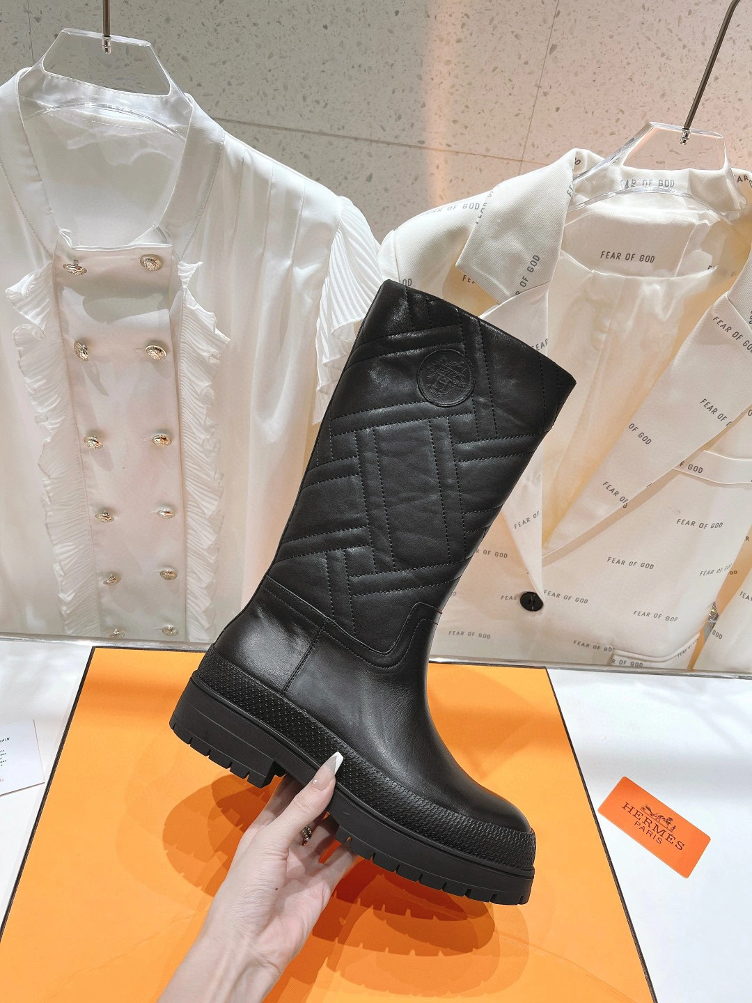coco- heel height 3.5 cm ， Calfskin Sheepskin item:B-X198J1942